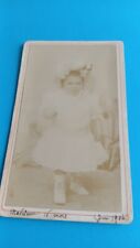 PHOTO CDV ENFANT BÉBÉ  PHOTOGRAPHE ?  juin  1904
