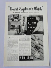 1937 Vintage Print Ad Hamilton Watches Classic Jewelry