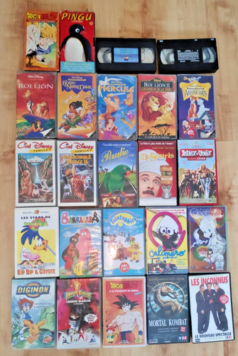 Lot vhs cassettes vidéo - lot,