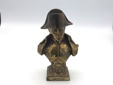 Statuette BUSTE De NAPOLEON Bonaparte Collection En Alliage Métal Doré 15 Cm