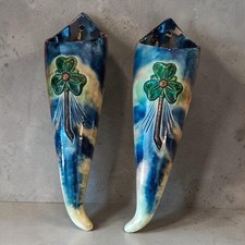 Paire vases muraux Art Nouveau
