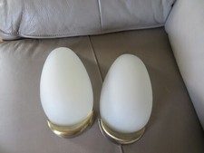 2 appliques murales demi œuf