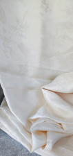 Coupon Soie Écrue Jacquard Soie Brocart Tissu Couture 2 M