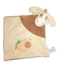 Doudou plat Bourriquet beige