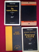 4 policiers cartonnés : 3 Série Noire : JH Chase D. Keene R.Marsten +L. Lewis