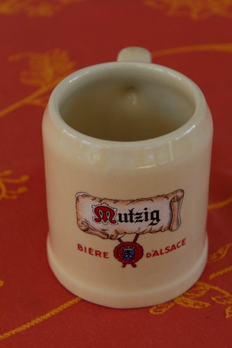 Chope ancienne bière mutzig - chope,