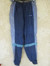 Pantalon ADIDAS nylon bleu marine années 90 pant sport vintage ancien 180 L D6