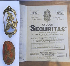 RARE  plaque velo AVEC CA PLAQUETTE ROUGE D ORIGINE  EN ETAT