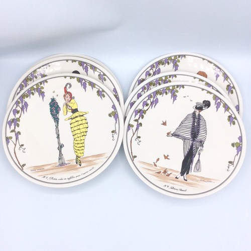 Service six assiettes - , à