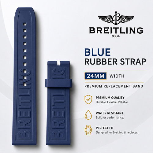 Breitling bracelet caoutchouc - breitling,