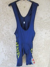 Combi Cuissard cycliste FESTINA vintage VIRENQUE années 90 bleu short XL