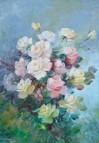 Tableau ancien huile - huile, nature