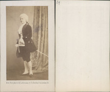 Lehmann, Berlin, actrice en costume d'homme du XVIIIe siècle, à identifier 