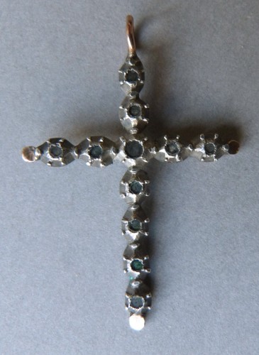 Croix argent massif - croix, éclats