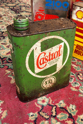 Ancien bidons huile - ancien, castrol