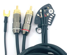 Technics SL 1200 1210 MK2 MK3 MK3D MK3D MK5 MK6 câble rca phono avec masse |4N