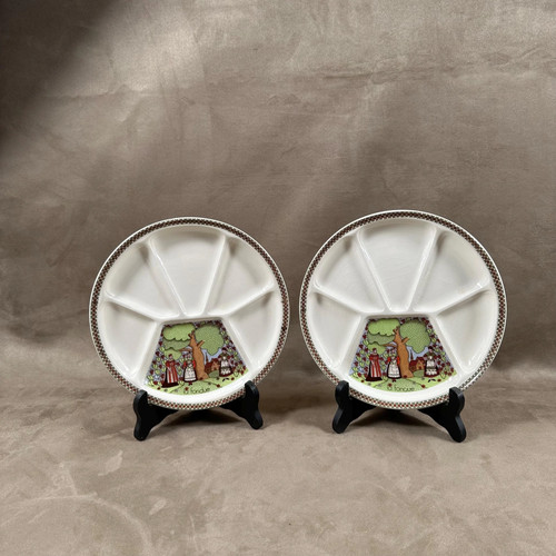 Set assiettes fondue - 2,