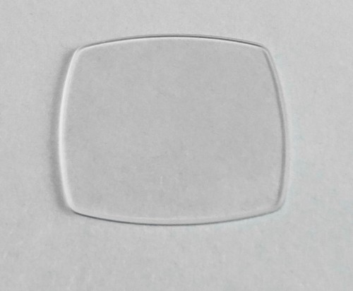 Verre montre rectangle plat - verre,