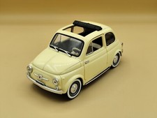 1/16 (no 1/18) Fiat 500 Découvrable Jaune 1957 Solido Prestige