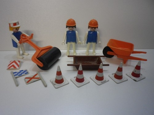 Lot playmobil vintage ouvriers - vintage,