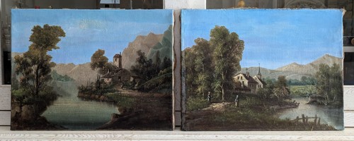 Paire tableaux deux - tableaux,
