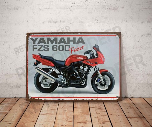Plaque métal vintage yamaha - plaque,