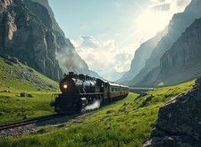 Photo A4 Train vapeur