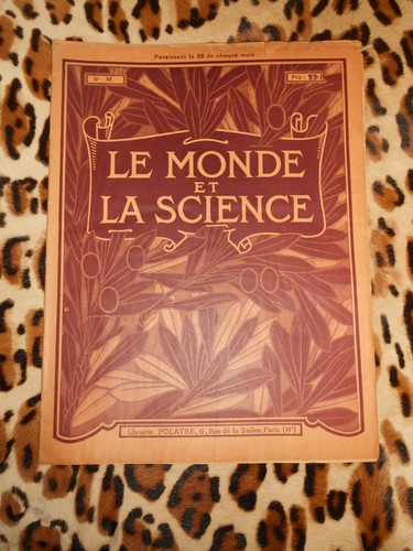 Revue monde et la science - revue,
