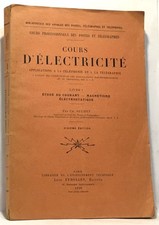 Cours d'électricité - Livre
