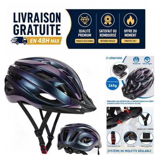 Casque vélo adulte réglable - vélo,