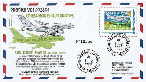 A380 2008 fdc france - 2008,