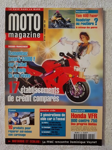 Moto magazine 144 - n°144, 2/1998