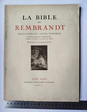 LA BIBLE DE REMBRANDT LEMAISTRE DE SACY 1947