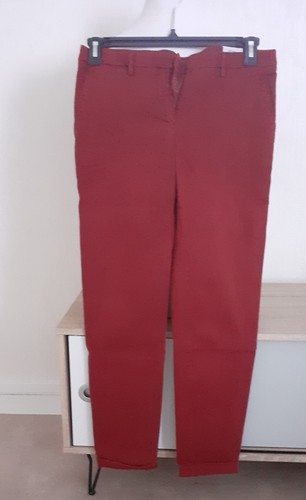 Pantalon chino rouge t27 - chino,