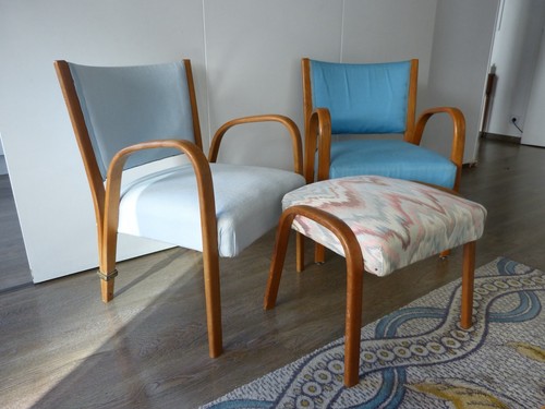 Paire fauteuils bow - fauteuils,