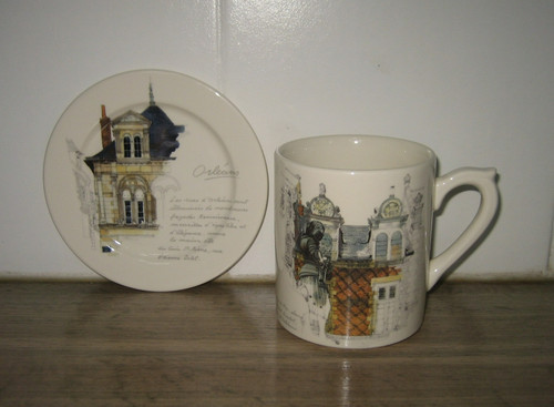 Mug tasse soucoupe - mug, faience