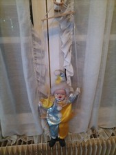 Marionette decorative clown  Très Bon État (Rare )