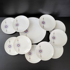 SERVICE A DESSERT VINTAGE 1970 PORCELAINE BAREUTHER WALSASSEN BAVARIA GERMANY