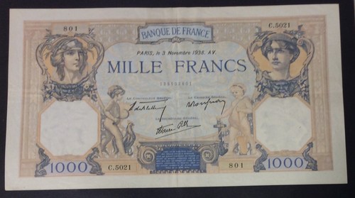 Billet 1000 francs ceres - ,