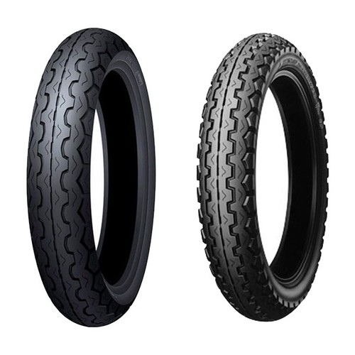 Set pneus dunlop 110 - de, 110/80-18