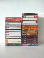 Lot 26 Cassette Audio K7 Tape Type I TDK Sony Philips BASF Hema UTILISE UNE FOIS
