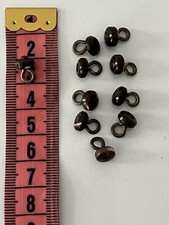 Ancien Lot De 10 Boutons A Boucles Pour Vêtement Poupée Poupon Jumeau Bleuette