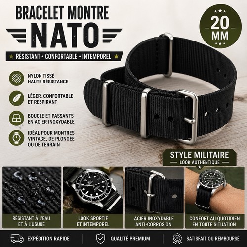Bracelet montre nato - 👍bracelet,