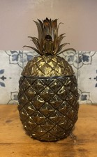 SEAU À GLAÇONS ANANAS PAR MAURO MANETTI Doré CIRCA 1960