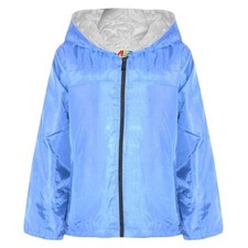 Veste Imperméable Légère À Capuche Bleu Ciel Pour Filles Et Garçons