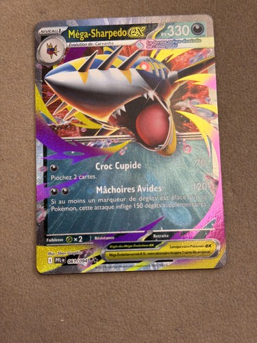 Carte pokémon mega sharpedo - carte, mega-sharpedo