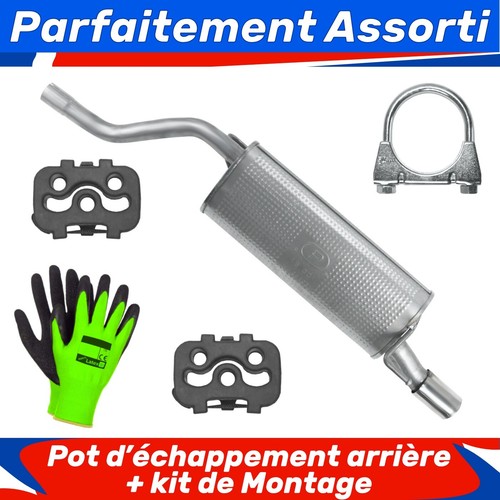 Pot échappement arrière - pot, d’échappement