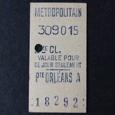 Ancien ticket Paris Métro