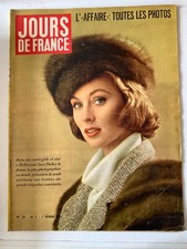 Jours de France du 7/02/1959; Suzy Parker/ "La Loi"/ sécheresse Brésil/ Moulay H