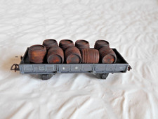 VB HO scale models Flat wagon with Barrels SNCF 1960s French railways